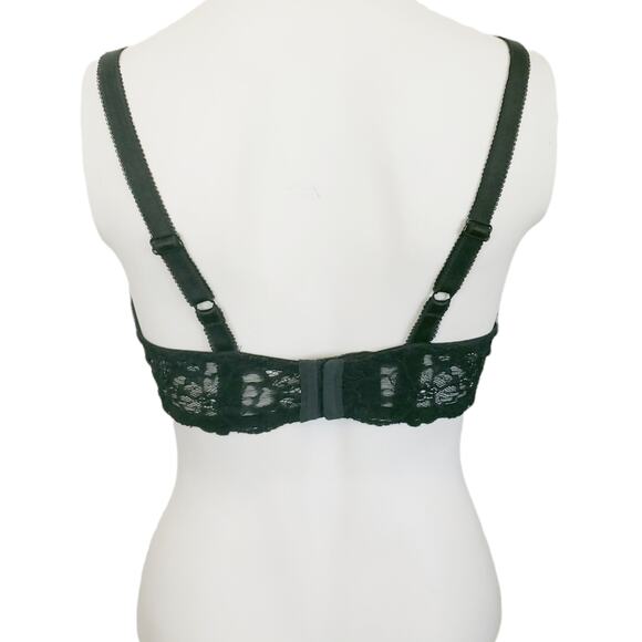 Wacoal black floral lace French Garden seamless underwire t-shirt bra Size 34DDD - Picture 3 of 9